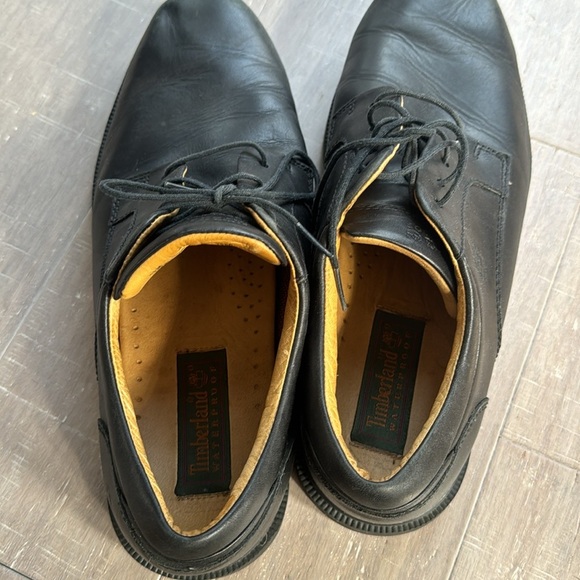 Timerberland Waterproof Men's Black Oxford Dress Leather Formal Shoes Tie Sz 11 - Picture 5 of 7